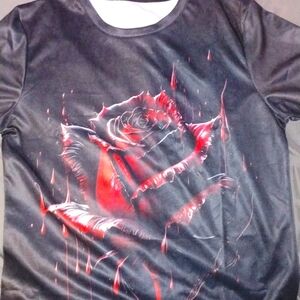 Small Rose Patterned T-shirt